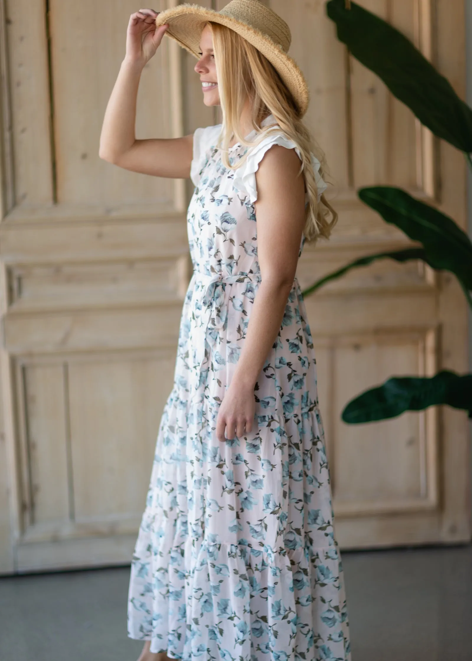Blush Floral Tiered Maxi Dress - FINAL SALE