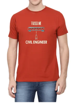 Civil Engineer T Shirt for Men D51
