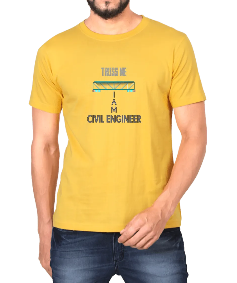 Civil Engineer T Shirt for Men D51