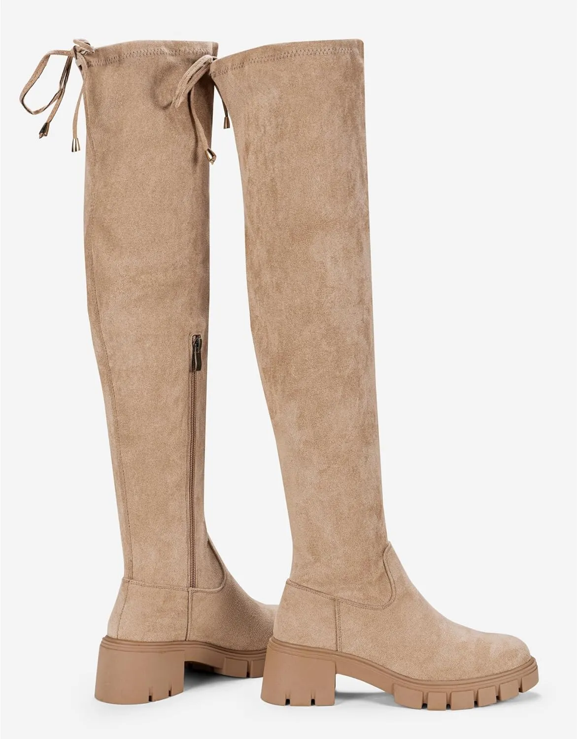 Jeossy Women's 990 Over The Knee High Boots Platform Thigh High Boots Round Toe Long Boots for Women