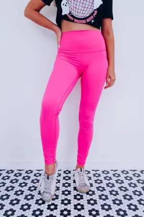 Lanie High Rise Leggings - Pink