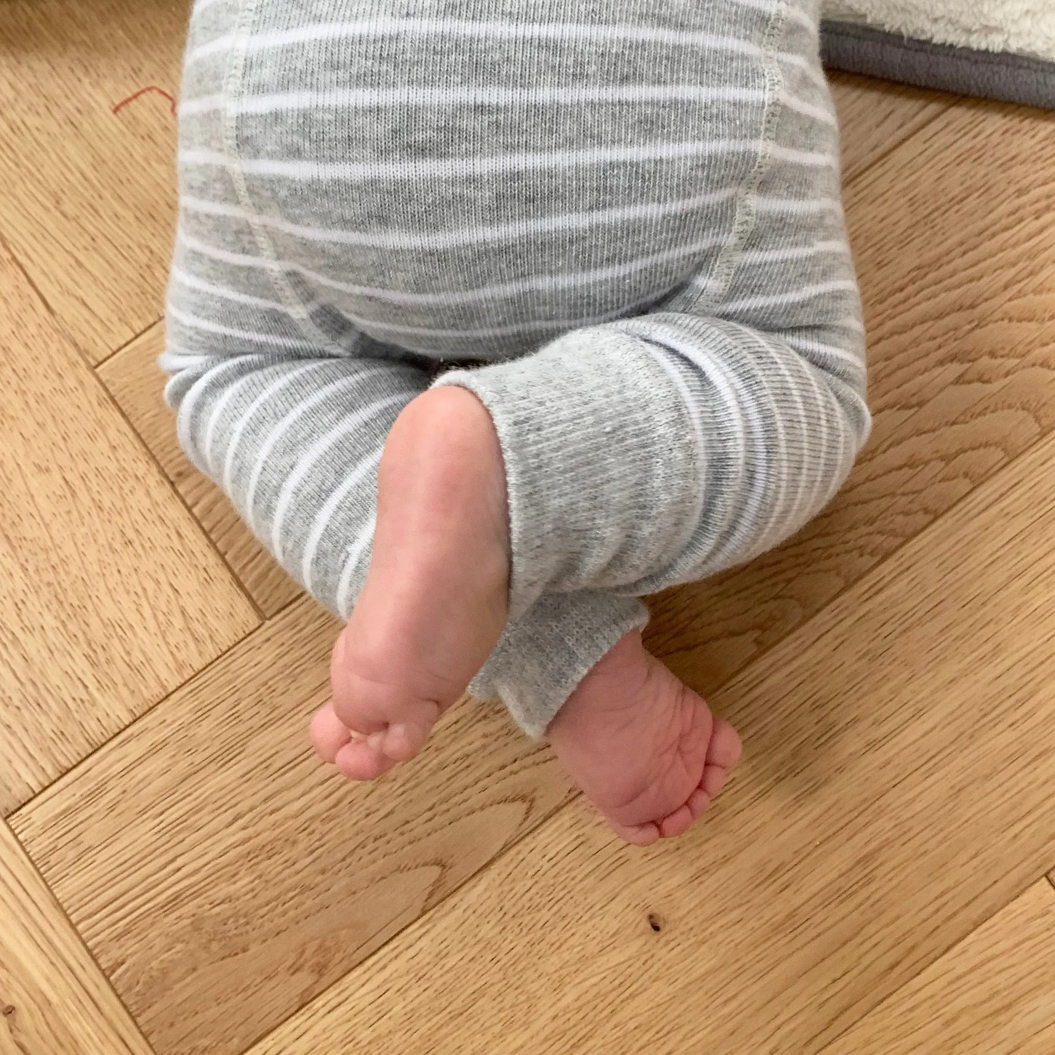 Newborn Stay-on Bootie Bundle - Booties   Leggings   Stay-on Socks - Grey