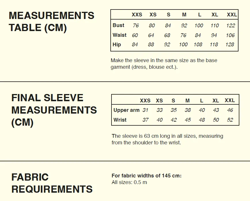 PDF Pattern - Collared blouse x Cone Sleeves | Puff and Pencil